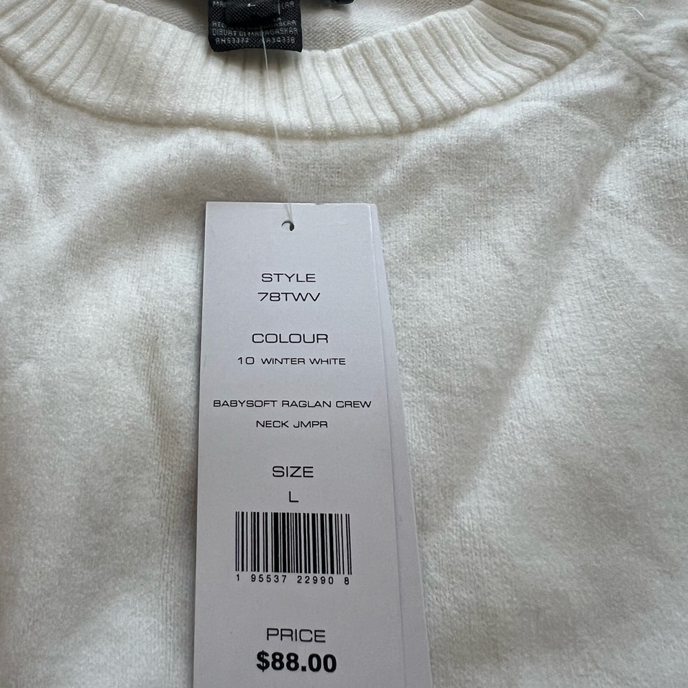 French Connection Babysoft Crew Neck Sweater - Winter White